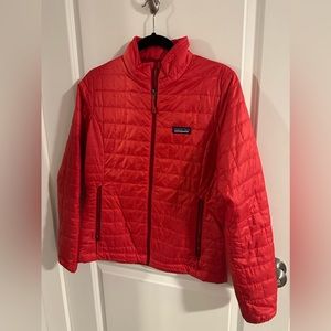 Patagonia Nano Puff Jacket in Red-Orange - Small